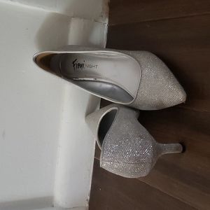 Fioni Night Silver Sparkle Pumps
